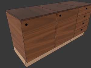 cabinet 1 - game ready Modèle 3D