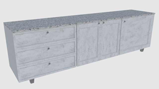 cabinet 2 - game ready 3D Model .c4d .max .obj .3ds .fbx .stl .blend 