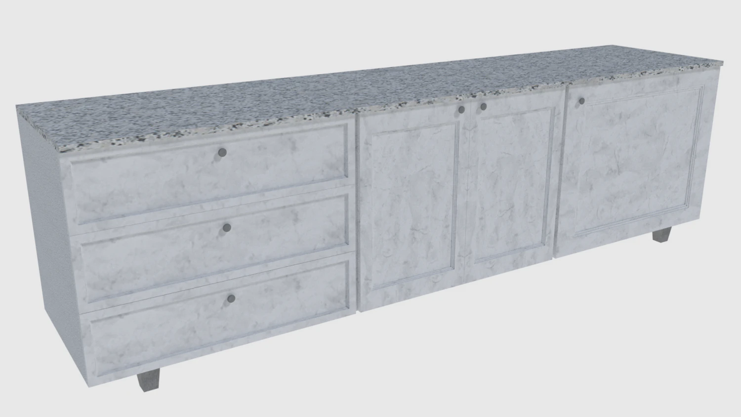 cabinet 2 - game ready 3D Model .c4d .max .obj .3ds .fbx .stl .blend