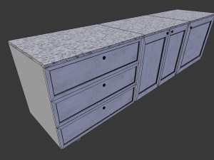 cabinet 2 - game ready 3D Model