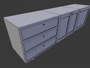cabinet 2 - game ready 3D Model