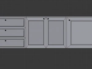 cabinet 2 - game ready 3D Model