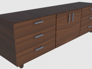 cabinet 3 - game ready 3D 模型