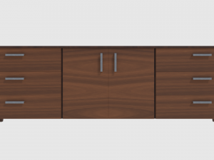 cabinet 3 - game ready 3D 모델