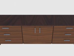 cabinet 3 - game ready 3D 모델