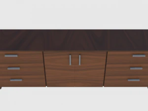 cabinet 3 - game ready 3D Model