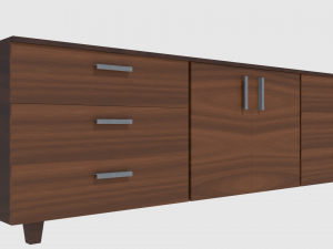 cabinet 3 - game ready 3D 모델