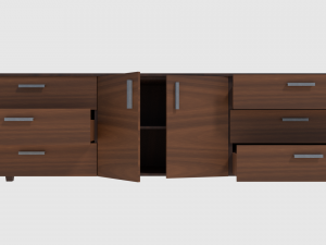 cabinet 3 - game ready 3D 모델