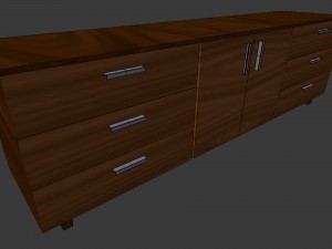 cabinet 3 - game ready 3D 모델