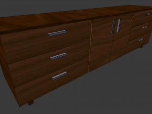 cabinet 3 - game ready 3D Model
