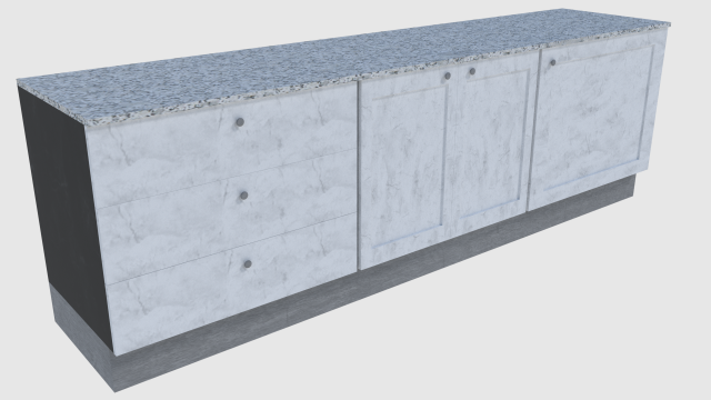 cabinet 4 - game ready 3D Model .c4d .max .obj .3ds .fbx .stl .blend 