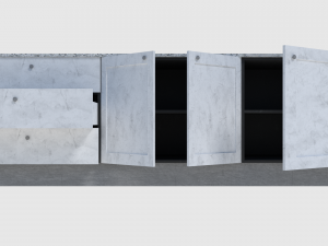 cabinet 4 - game ready 3D Model
