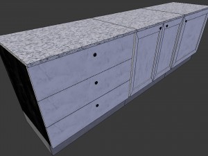cabinet 4 - game ready 3D Model