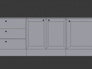 cabinet 4 - game ready 3D Model