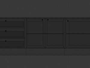cabinet 4 - game ready 3D Model