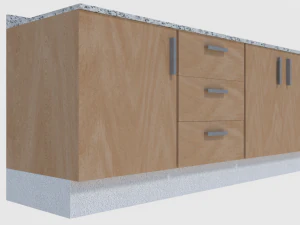 cabinet 5 - game ready 3D Model
