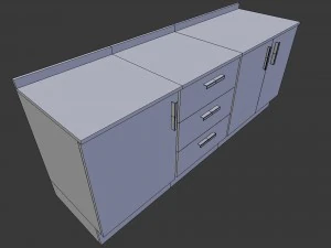 cabinet 5 - game ready 3D Model