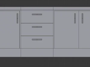 cabinet 5 - game ready 3D Model