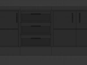 cabinet 5 - game ready 3D Model