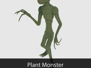 plant monster - game ready Modèle 3D