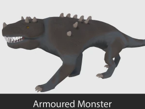 monstre blind&eacute; - pr&ecirc;t pour le jeu Modèle 3D