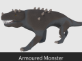 armoured monster - game ready 3D Model