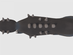 armoured monster - game ready 3D Model