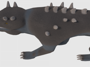 armoured monster - game ready 3D Model