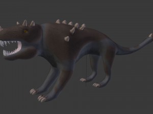 armoured monster - game ready 3D Model