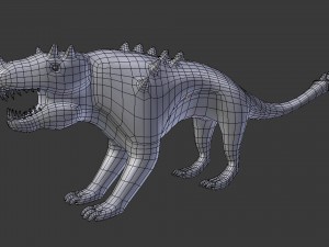armoured monster - game ready 3D Model