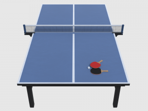 table tennis set - game ready Model 3D