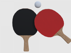 table tennis set - game ready Model 3D