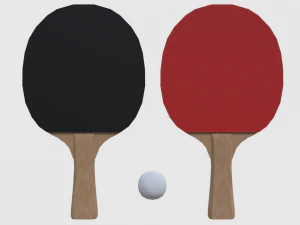 table tennis set - game ready 3D Model