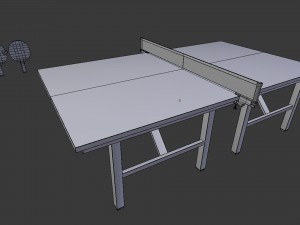 table tennis set - game ready Model 3D