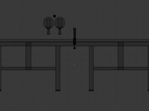 table tennis set - game ready Model 3D