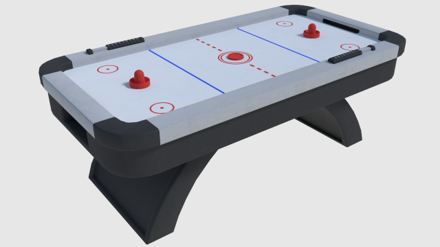 air hockey - game ready 3D Модель .c4d .max .obj .3ds .fbx .stl .blend 