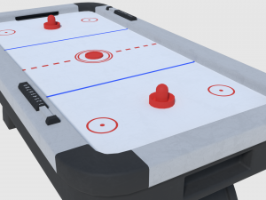 air hockey - game ready 3D Модель