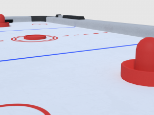air hockey - game ready 3D Модель