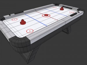 air hockey - game ready 3D Модель