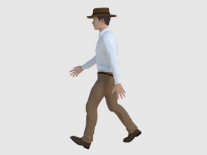 cowboy character - game ready 3D Model