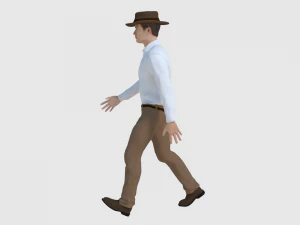 cowboy character - game ready 3D Model