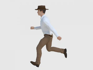 cowboy character - game ready 3D Model