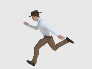 cowboy character - game ready 3D Model