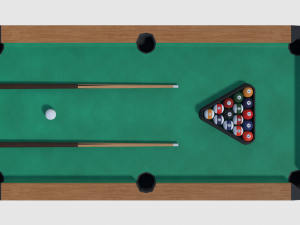 pool table - game ready 3D Model