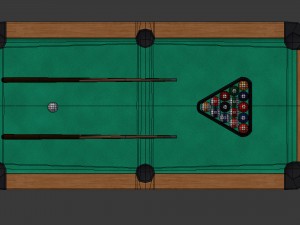 pool table - game ready 3D Model