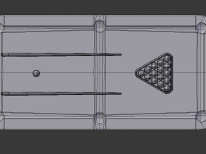 pool table - game ready 3D Model