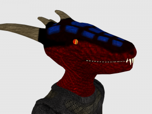 dragonborn character - game ready 3D Model