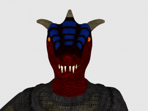 dragonborn character - game ready 3D Model