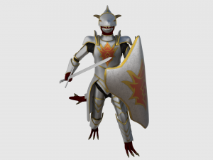 dragonborn character - game ready 3D Model
