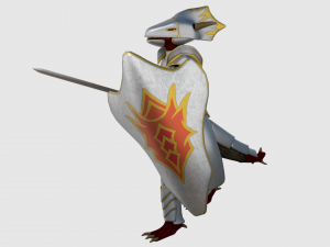 dragonborn character - game ready 3D Model